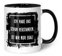 GRAVURZEILE Tasse imprimée avec inscription en allemand « Ich habe das schon verstanden. Ist mir nur egal! - Spülmaschinenfest - Geschenke für Freunde & Kollegen - Geschenk für Büro & Alltag - Farbe