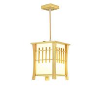 GRAWIT Lampe Suspendue en Bois de Chambre à Coucher en Bois Massif Style Japonais Personnalité Simple et créative Suspension Lustre Minimaliste Moderne, Suspension E27 Beautiful Scenery