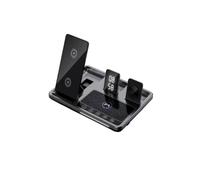 (Gray)Alarm Clock Wireless Charger Stand 4 in 1 Touch Control Charging Station for Airpods Pro Apple Watch for iPhone 14 13 12 Pro Max