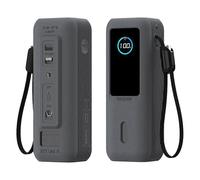 (Gray) Étui de protection en silicone SIKAI pour batterie externe Anker 165W, résistant à la poussière et avec compartiment pour carte SD/SIM.
