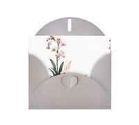 Gray HYTTER Carte de vœux Motif petit lapin blanc cueillant des orchidées pour Noël, anniversaires et anniversaires de mariage