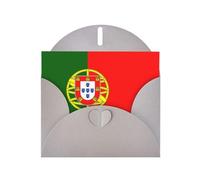 Gray JKIEGOQ Carte de vœux imprimée drapeau portugais 10,2 x 15,2 cm pour Noël, Saint-Valentin, mariage, carte d'invitation