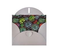 Gray MJHKXLJ Carte de vœux avec imprimé de plantes grasses colorées - Enveloppe incluse - Parfait pour Noël, les anniversaires, la Saint-Valentin, les mariages et plus encore
