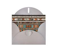 Gray MJHKXLJ Carte de vœux avec imprimé ethnique tribal africain nacré - Enveloppe incluse - Parfait pour Noël, anniversaires, Saint-Valentin, mariages et plus encore