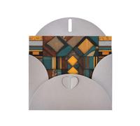 Gray MJHKXLJ Carte de vœux perlée style africain Patchwork Imprimés - Enveloppe incluse - Parfait pour Noël, les anniversaires, la Saint-Valentin, les mariages et plus encore