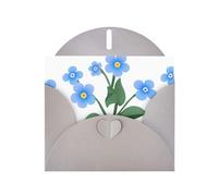 Gray WHJSHOP Carte de vœux imprimée avec inscription « Don't forget I love you » - Papier nacré double face haut de gamme effet perle avec boucle d'amour et enveloppe en papier nacré