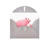 Gray YYHWHJDE Carte de vœux imprimée Mother Cochon regardant ses porcelets 15,2 x 10,2 cm - Design tendance et unique pour diverses occasions