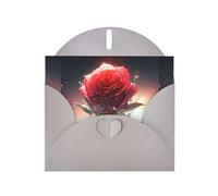 Gray YYHWHJDE Carte de vœux Motif roses solitaires sur la planète 15,2 x 10,2 cm Design tendance et unique pour diverses occasions