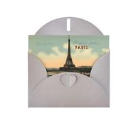 Gray YYHWHJDE Paris Carte postale vintage 15,2 x 10,2 cm avec effet nacré double face et encre respectueuse de l'environnement