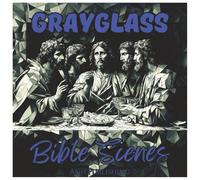 Grayglass Bible Scenes: A Wonderful Coloring Journey for Teens and Adults: A Christian Stained Glass Grayscale Coloring Book Featuring Biblical Stories and Inspirational Art in the Style of Cubism