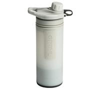 GRAYL GeoPress 710 ml Filtre à eau pour l'extérieur Eau potable I Élimine 99,99% de toutes les bactéries et virus I Parfait pour le camping, la survie et les voyages (Peak White)
