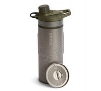 GRAYL GeoPress Titanium Bouteille purificateur d'eau avec couvercle de cuisson, filtre pour randonnée, camping, survie, voyage, 680 ml (Olive Drab)
