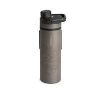 GRAYL Titanium UltraPress Bouteille filtrante Covert Black 500 ml - Filtre pour randonnée, camping, survie, voyage