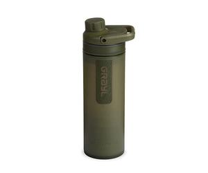 GRAYL UltraPress 500 ml Filtre à eau pour l'extérieur Eau potable I Élimine 99,99% de toutes les bactéries et virus I Parfait pour le camping, la survie et les voyages (Olive Drab)