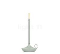 Graypants Wick Lampe rechargeable LED vert cendré - 26 cm