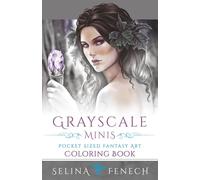 Grayscale Minis - Pocket Sized Fantasy Art Coloring Book