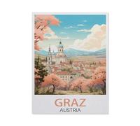 Graz Autriche，1000 Pièces Puzzles Jeu De Famille Jouet Jeu Éducatif Anti-Stress Défi Difficile Puzzle pour Enfants（38x26cm）-HD65