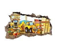 Graz Design Sticker mural 3D pour chambre d'enfant Motif trous de mur 60 x 100 cm, multicolore