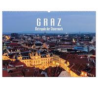Graz - Metropole der Steiermark (Wandkalender 2026 DIN A2 quer), CALVENDO Monatskalender: Streifzug durch die Hauptstadt der Steiermark