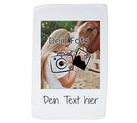 GRAZDesign Torchon de cuisine personnalisé avec photo et texte gratuit, cadeau pour grand-mère, maman, papa, grand-père, torchon de cuisine pour anniversaire, Noël polyester