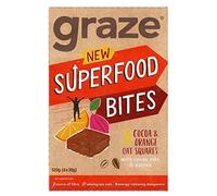 Graze Flapjack Cacao et orange avec plumes de quinoa et super cacao 4 x 30 g
