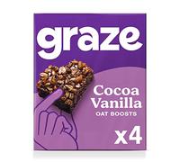 Graze Healthy Snacks - Barres de collation végétaliennes cacao vanille - 4 x 30 g
