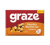 Graze Smoky BBQ Lot de 3 paquets de collations croustillantes 31 g