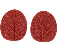 Graziano, Lot de 2 moules à vent en forme de feuille de rose 3D, en silicone, idéal pour chocolat et pâte à sucre