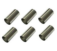 Graziano, Lot de 6 formes pour cartouches Napolitaines, fabriquées entièrement en acier inoxydable, idéales pour la réalisation de bonbons classiques de notre tradition ø2,5 cm