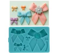 Graziano, Moule silicone flocons 5 tailles 14 x 9 cm - pour fondant, différentes tailles de 1,5 à 8 cm