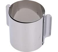 Graziano, Portionneur Anneau Réglable Acier Inoxydable - Ø 7-9cm, H 5,5cm, Pour Dessert, Contours, Mousse