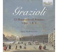 Grazioli: 12 Harpsichord Sonatas, Opp. 1 & 2 by Giovanni-Battista Grazioli NEUF