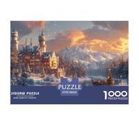 GRBASNDOU Puzzle 1000 Pieces Collection Noel pour Adultes 38x26cm/1000pcs Défi Intelligent