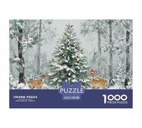GRBASNDOU Puzzle 1000 Pieces Noel Atmosphere Joyeuse 52x38cm/1000pcs pour Tous