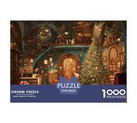 GRBASNDOU Puzzle 1000 Pieces Noel pour Adultes Scène Hivernale 38x26cm/1000pcs Loisir Créatif