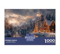 GRBASNDOU Puzzle 1000 Pièces pour Adultes Emotion De Noel 38x26cm/1000pcs Jeu Éducatif Adulte