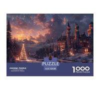 GRBASNDOU Puzzle 1000 Pièces pour Adultes Noël Magique 52x38cm/1000pcs Jeu Cadeau Décoratif