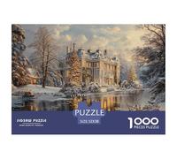 GRBASNDOU Puzzle 1000 Pièces pour Adultes Noël Magique 52x38cm/1000pcs Jeu Cadeau Décoratif