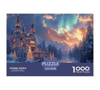 GRBASNDOU Puzzle 1000 Pièces pour Adultes Noël Magique 52x38cm/1000pcs Jeu Cadeau Décoratif