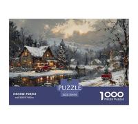 GRBASNDOU Puzzle 1000 Pièces Thème Noel pour Adultes 70x50cm/1000pcs Jeu Cérébral Et Calme