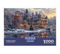 GRBASNDOU Puzzle Adulte 1000 Pièces Célébration De Noel 52x38cm/1000pcs Jeu De Société Famille