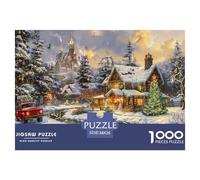 GRBASNDOU Puzzle De Noel 1000 Pièces Adulte Féerie Hivernale 38x26cm/1000pcs Cadeau Apprécié