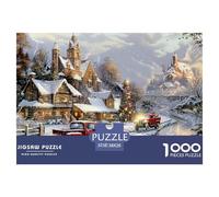GRBASNDOU Puzzle De Noel 1000 Pièces Adulte Féerie Hivernale 38x26cm/1000pcs Cadeau Apprécié