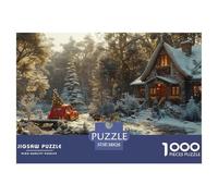 GRBASNDOU Puzzle De Noel 1000 Pièces Adulte Féerie Hivernale 38x26cm/1000pcs Cadeau Apprécié