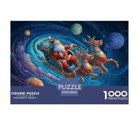 GRBASNDOU Puzzle De Noel 1000 Pièces Adulte Féerie Hivernale 38x26cm/1000pcs Cadeau Apprécié