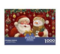 GRBASNDOU Puzzle De Noel 1000 Pièces Adulte Féerie Hivernale 38x26cm/1000pcs Cadeau Apprécié