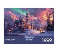 GRBASNDOU Puzzle De Noel 1000 Pièces Adulte Féerie Hivernale 52x38cm/1000pcs Cadeau Apprécié