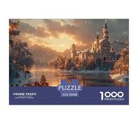 GRBASNDOU Puzzle De Noel 1000 Pièces Adulte Féerie Hivernale 52x38cm/1000pcs Cadeau Apprécié