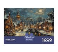 GRBASNDOU Puzzle De Noel 1000 Pièces Adulte Féerie Hivernale 70x50cm/1000pcs Cadeau Apprécié