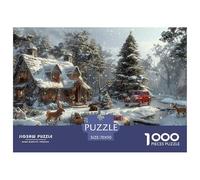 GRBASNDOU Puzzle De Noel 1000 Pièces Adulte Féerie Hivernale 70x50cm/1000pcs Cadeau Apprécié